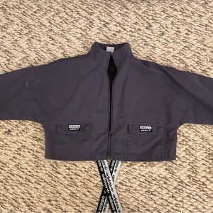 Cropped windbreaker, Purple, Adidas